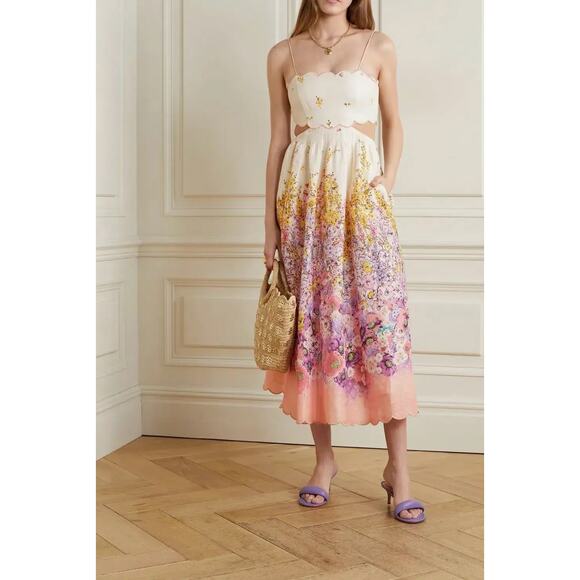 ❤️Zimmermann Jude Floral Midi Dress❤️ - Picture 2 of 3